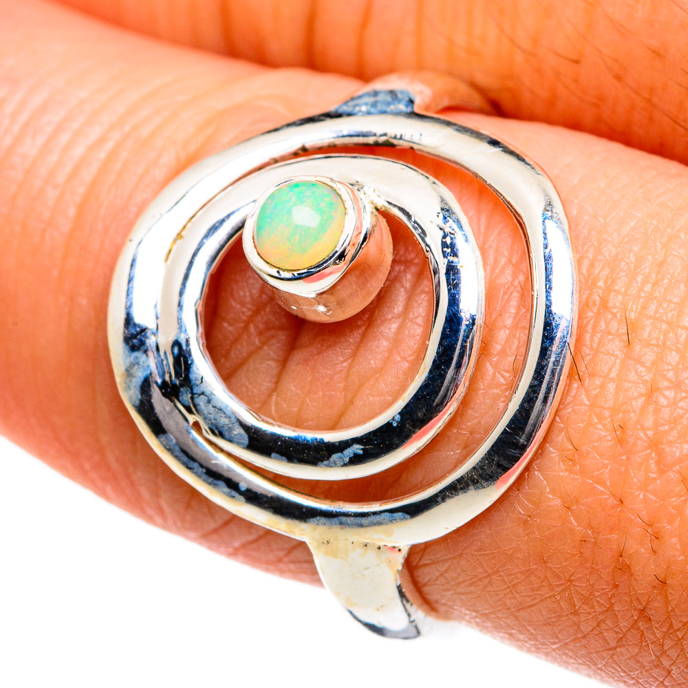 Ethiopian Opal Rings handcrafted by Ana Silver Co - RING80976