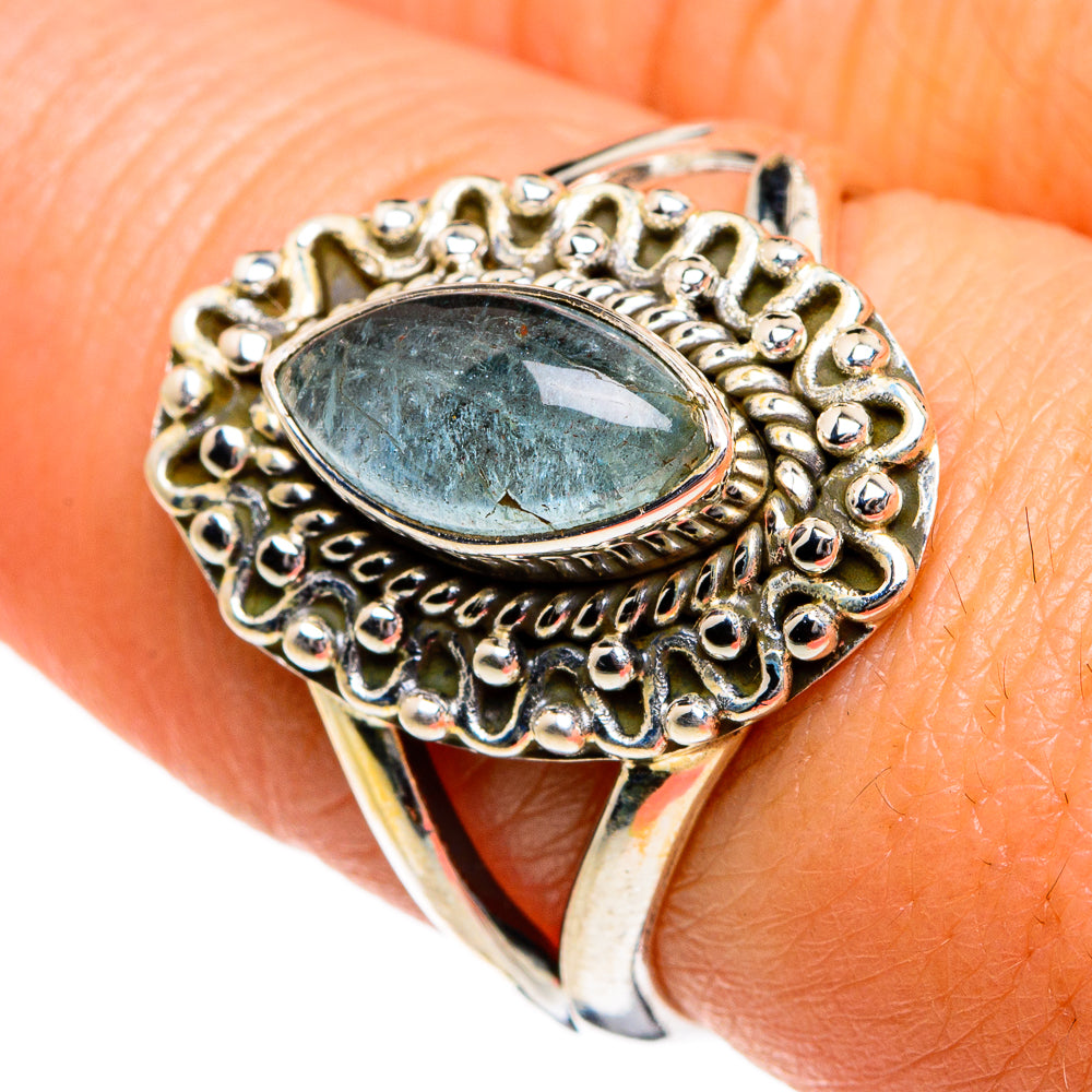 Aquamarine Rings handcrafted by Ana Silver Co - RING80982