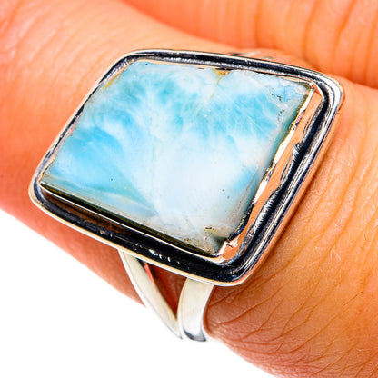 Larimar Rings handcrafted by Ana Silver Co - RING80983