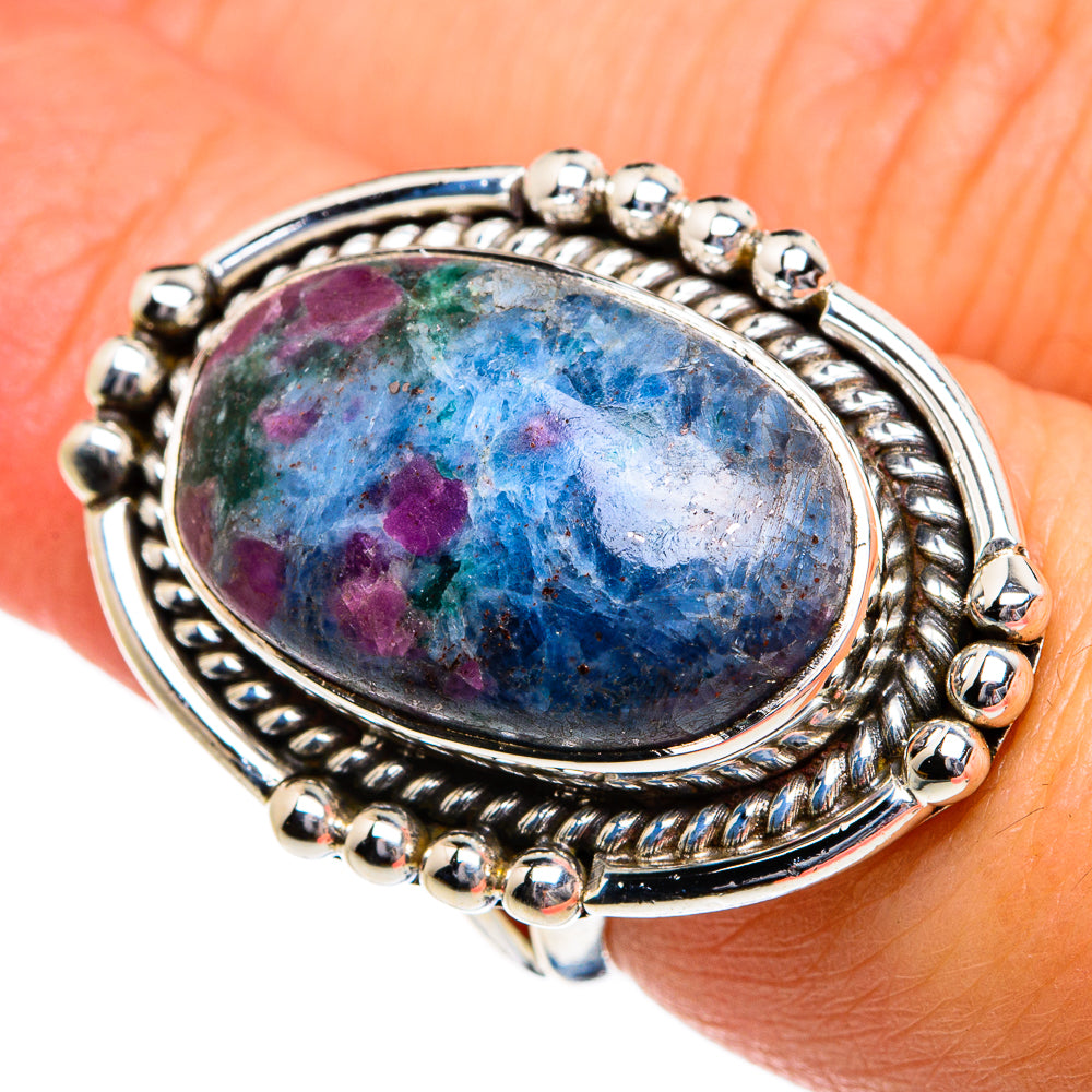 Ruby Fuchsite Rings handcrafted by Ana Silver Co - RING80984