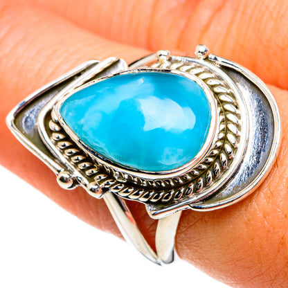 Larimar Rings handcrafted by Ana Silver Co - RING80986