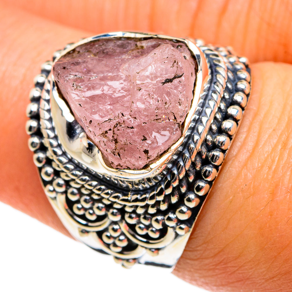 Rose Quartz Rings handcrafted by Ana Silver Co - RING80998