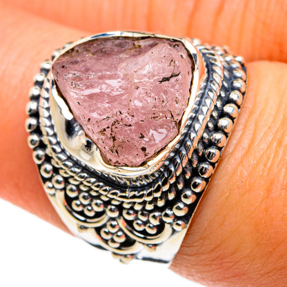 Rose Quartz Rings handcrafted by Ana Silver Co - RING80998