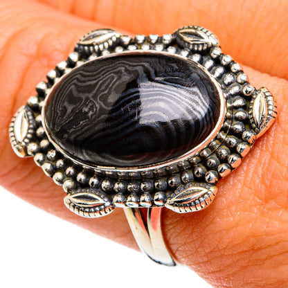 Psilomelane Rings handcrafted by Ana Silver Co - RING81002