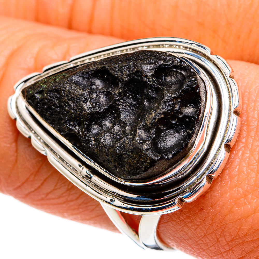 Tektite Rings handcrafted by Ana Silver Co - RING81003