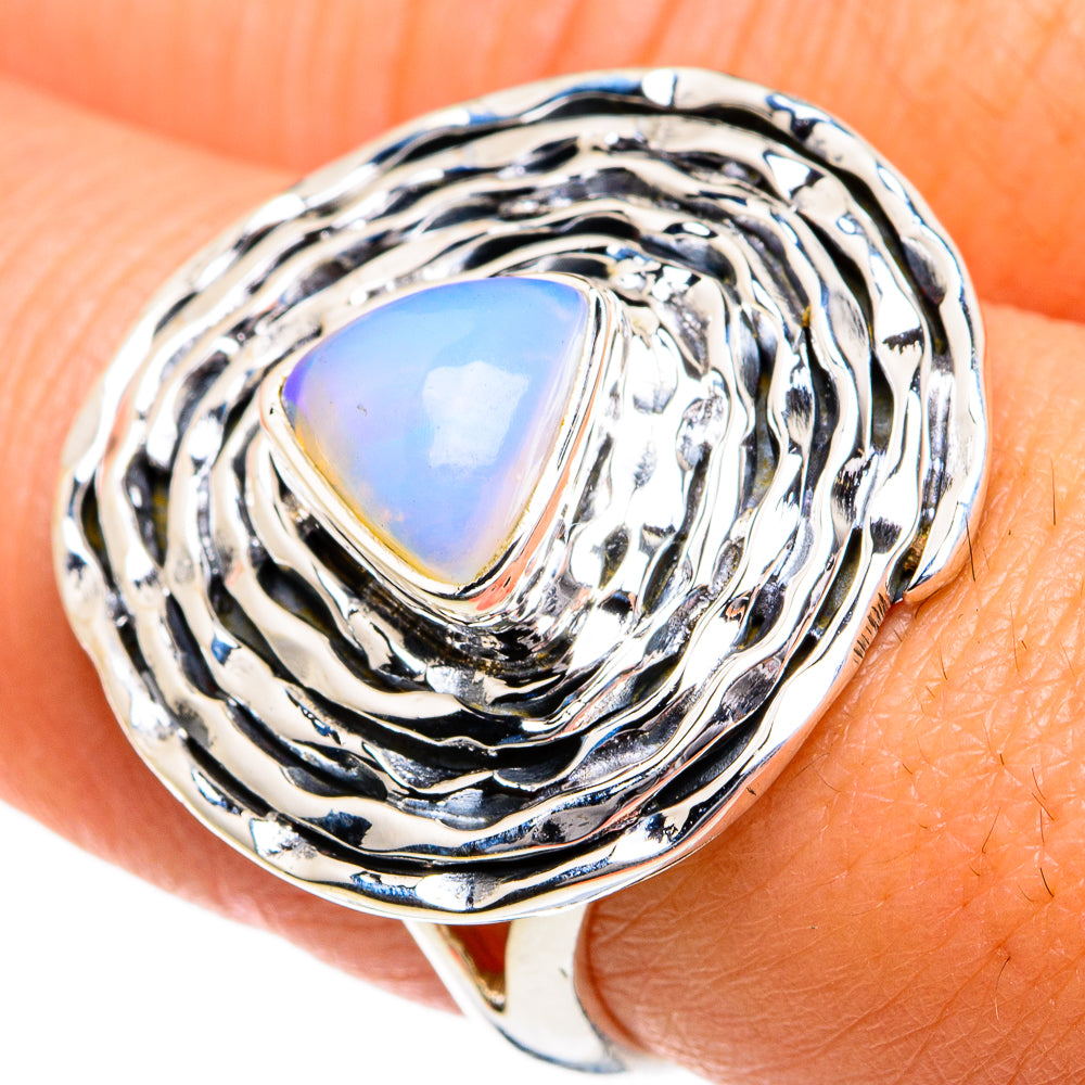 Ethiopian Opal Rings handcrafted by Ana Silver Co - RING81009