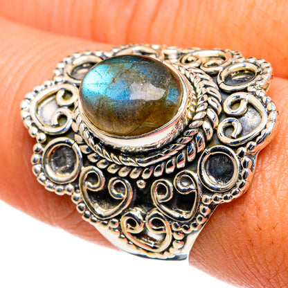 Labradorite Rings handcrafted by Ana Silver Co - RING81015