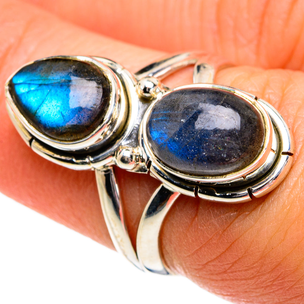 Labradorite Rings handcrafted by Ana Silver Co - RING81017