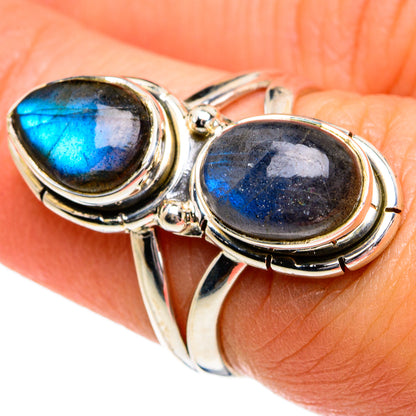 Labradorite Rings handcrafted by Ana Silver Co - RING81017
