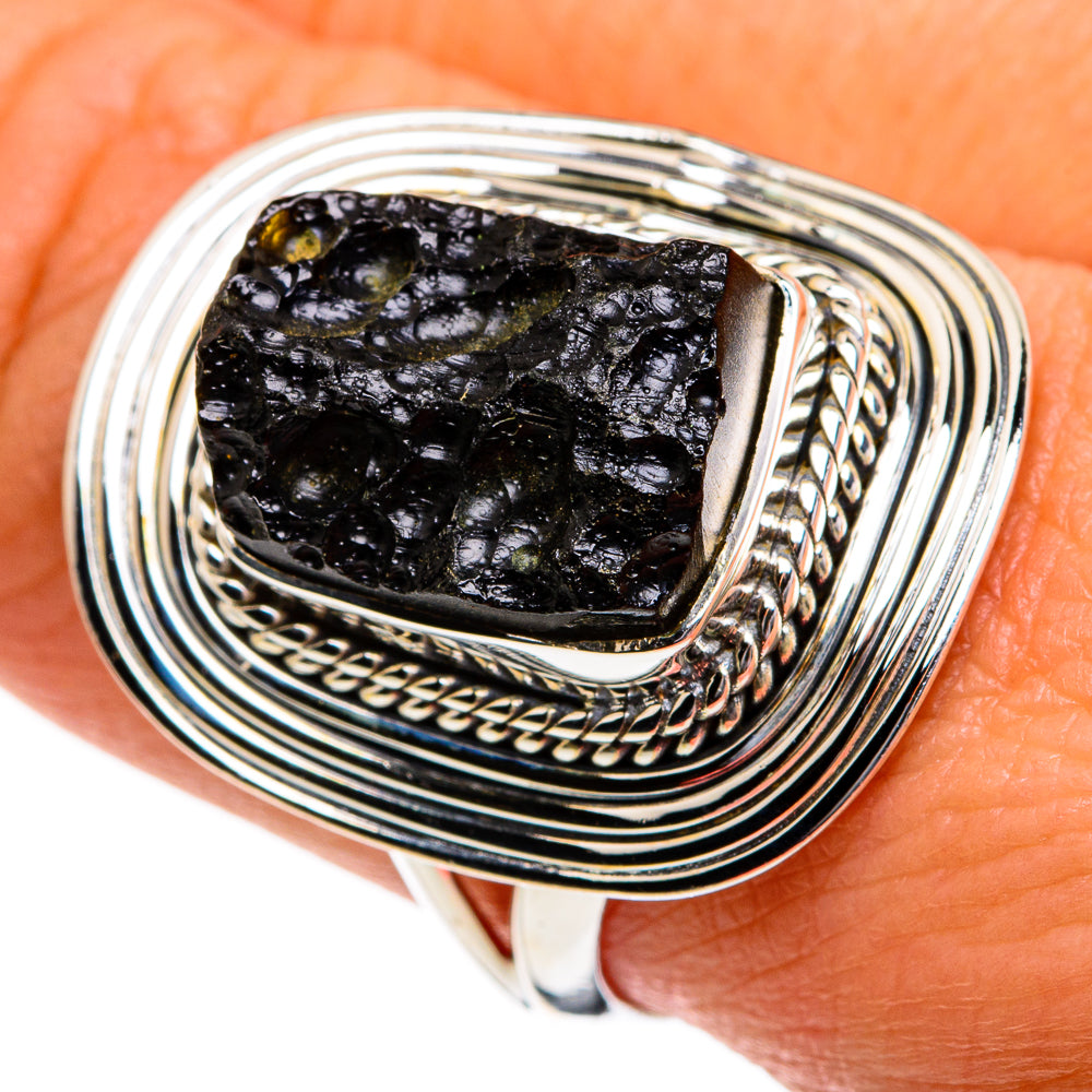 Tektite Rings handcrafted by Ana Silver Co - RING81036