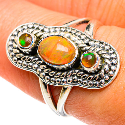 Ethiopian Opal Rings handcrafted by Ana Silver Co - RING81046