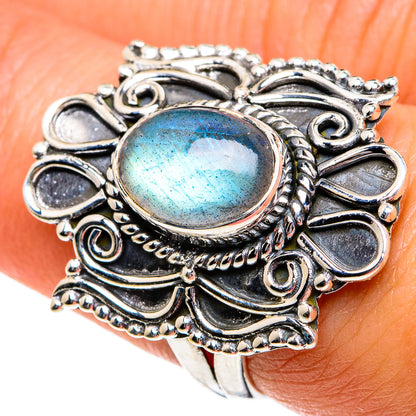 Labradorite Rings handcrafted by Ana Silver Co - RING81047