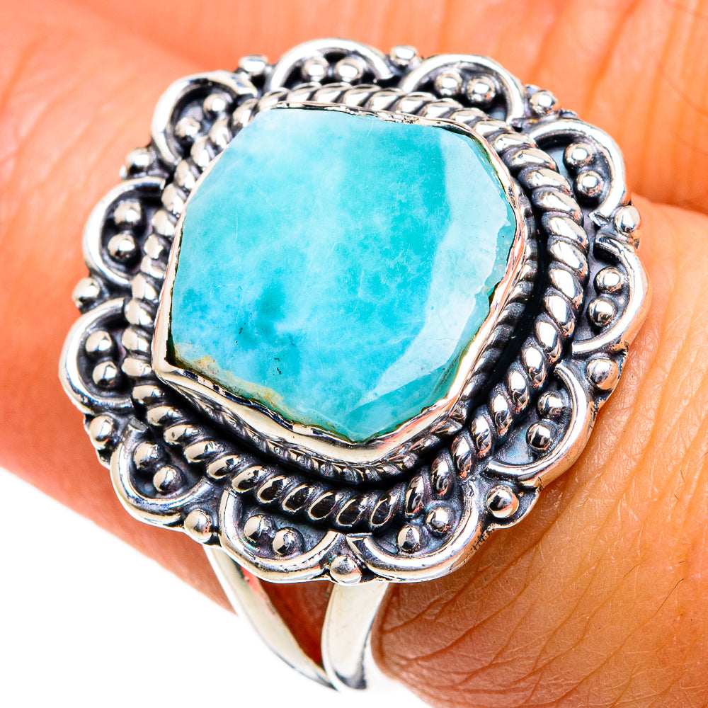 Larimar Rings handcrafted by Ana Silver Co - RING81048
