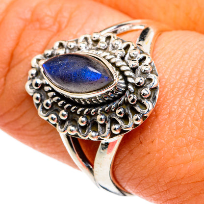 Labradorite Rings handcrafted by Ana Silver Co - RING81055