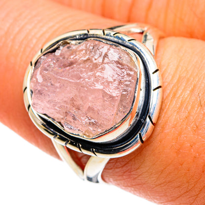 Rose Quartz Rings handcrafted by Ana Silver Co - RING81065