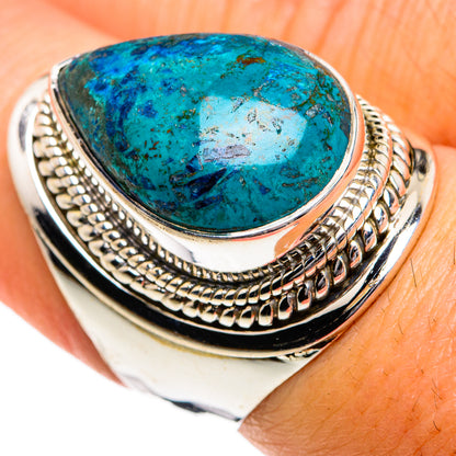 Chrysocolla Rings handcrafted by Ana Silver Co - RING81084