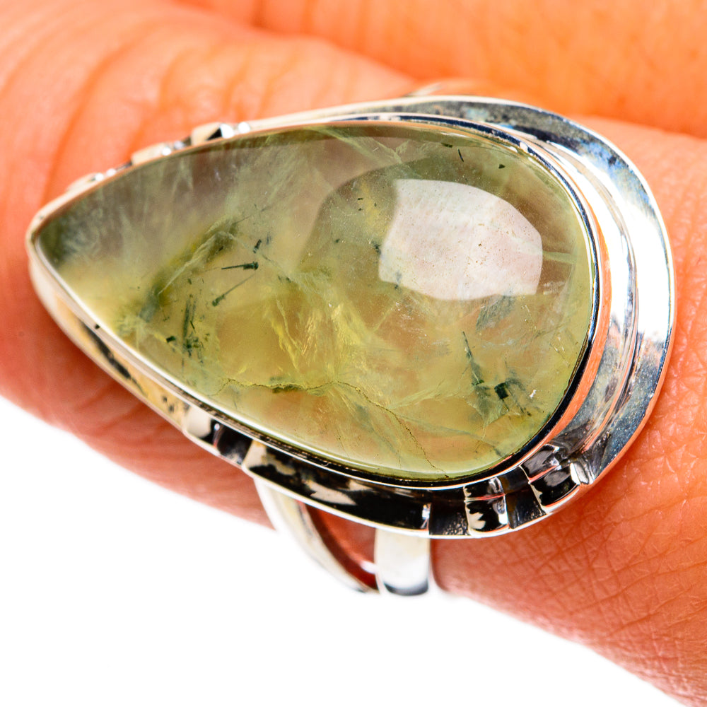 Prehnite Rings handcrafted by Ana Silver Co - RING81086