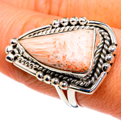 Scolecite Rings handcrafted by Ana Silver Co - RING81092