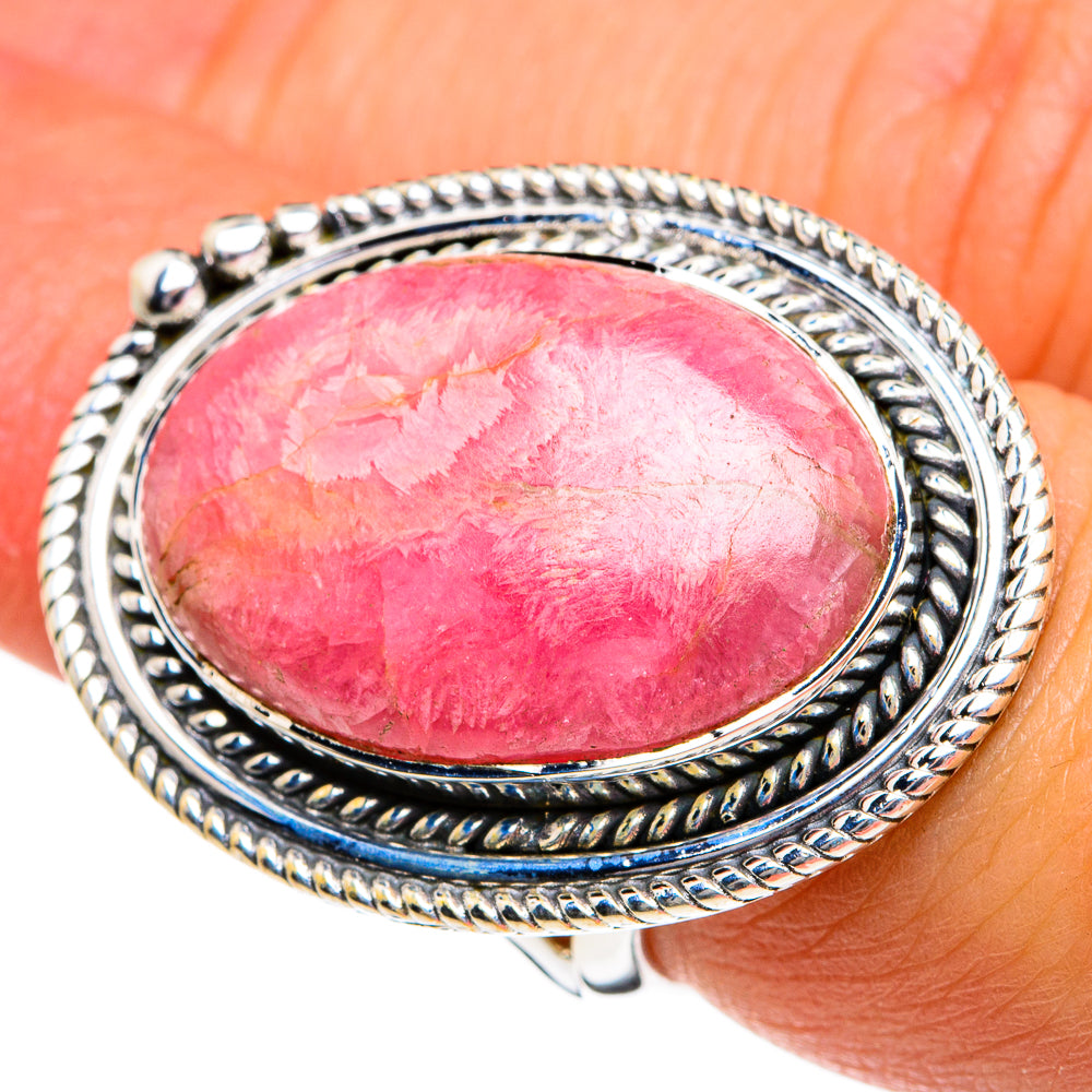 Rhodochrosite Rings handcrafted by Ana Silver Co - RING81093