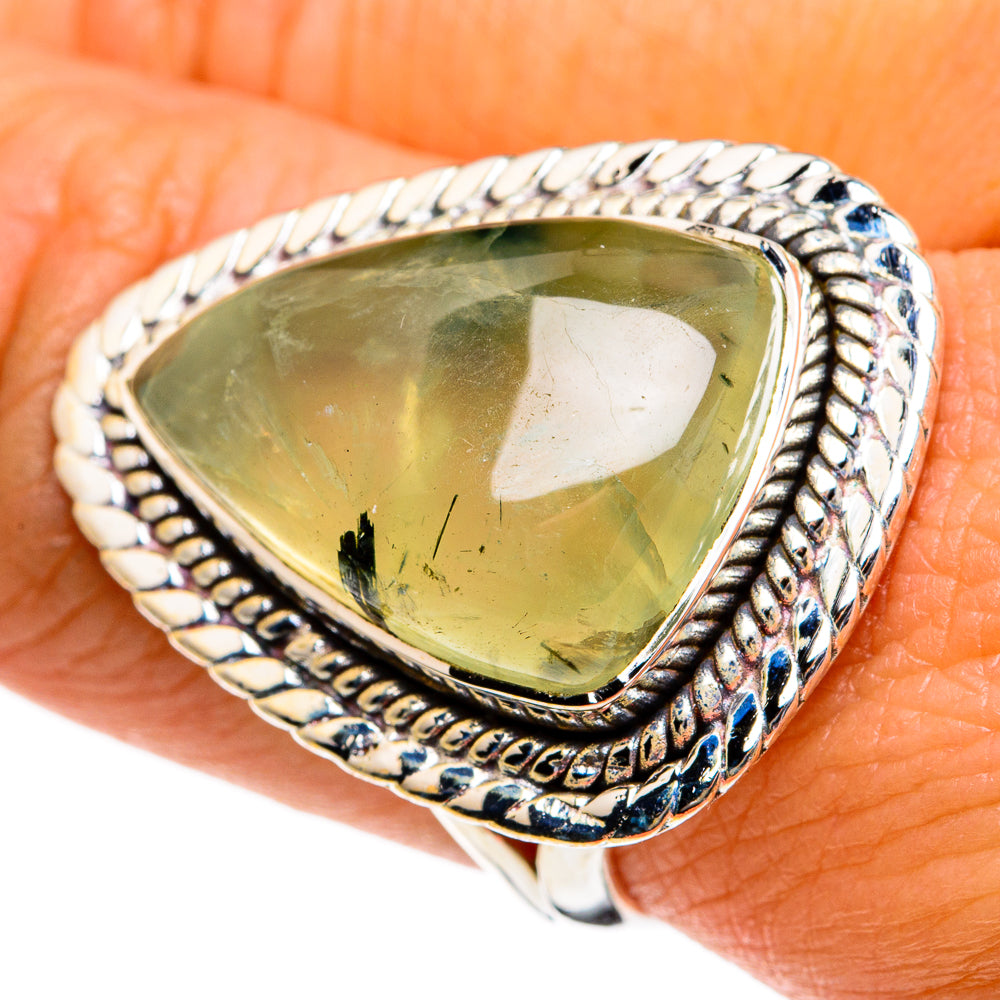 Prehnite Rings handcrafted by Ana Silver Co - RING81118