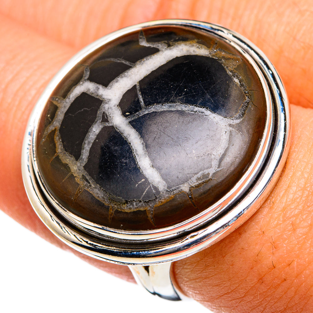 Septarian Geode Rings handcrafted by Ana Silver Co - RING81122