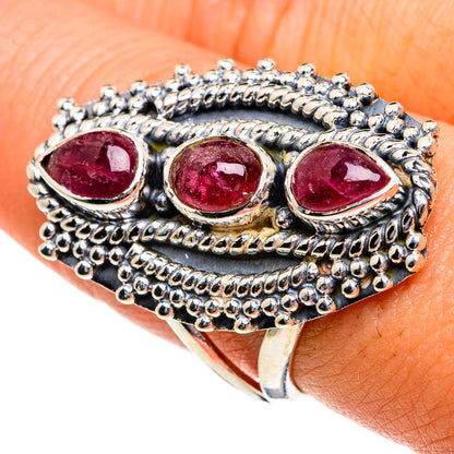 Pink Tourmaline Rings handcrafted by Ana Silver Co - RING81125