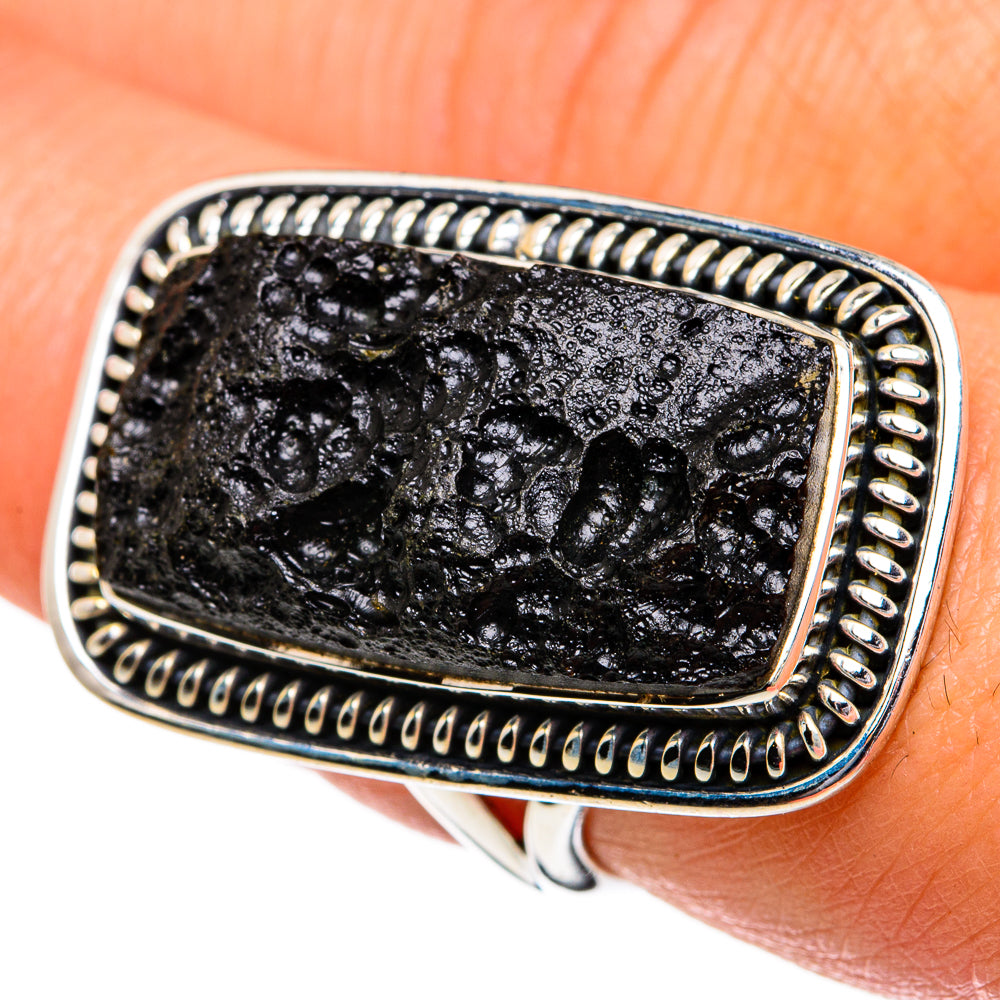 Tektite Rings handcrafted by Ana Silver Co - RING81128