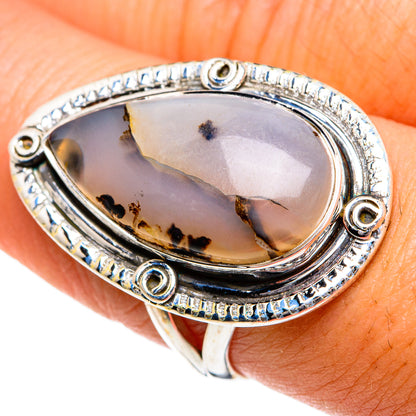 Dendritic Opal Rings handcrafted by Ana Silver Co - RING81132