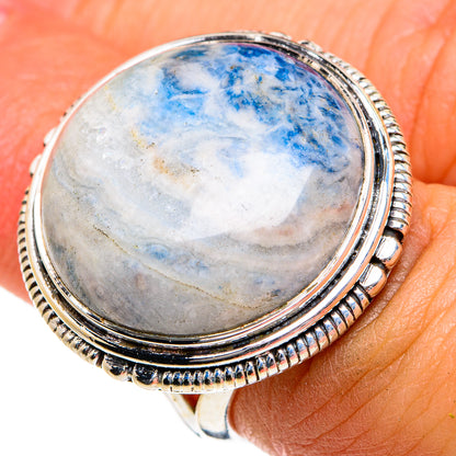 Blue Scheelite Rings handcrafted by Ana Silver Co - RING81139