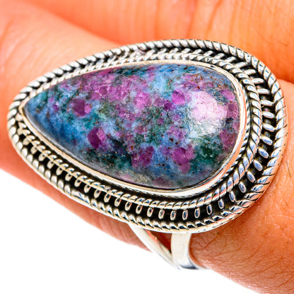 Ruby Fuchsite Rings handcrafted by Ana Silver Co - RING81144