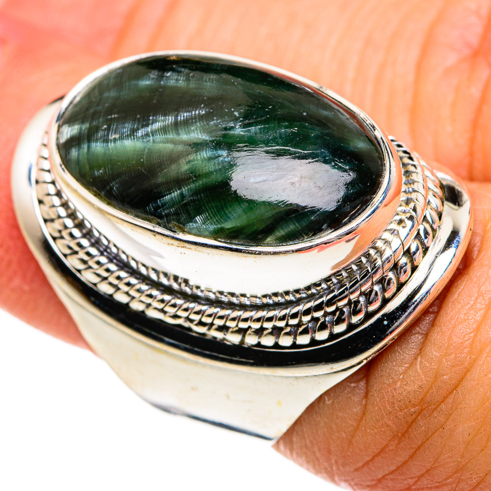 Seraphinite Rings handcrafted by Ana Silver Co - RING81147