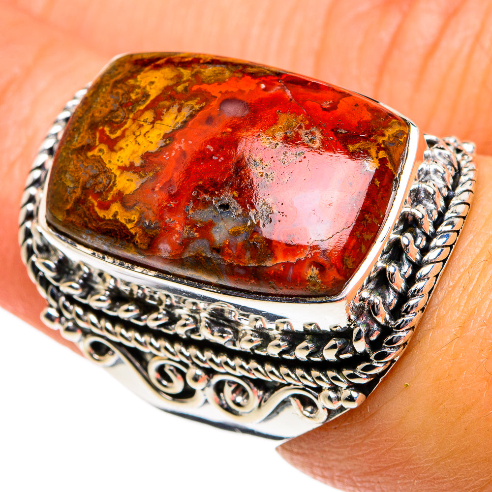 Moroccan Agate Rings handcrafted by Ana Silver Co - RING81149