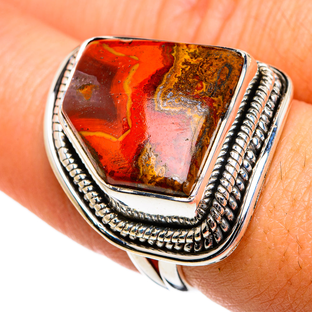 Moroccan Agate Rings handcrafted by Ana Silver Co - RING81152