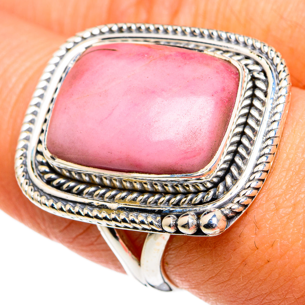 Pink Opal Rings handcrafted by Ana Silver Co - RING81153