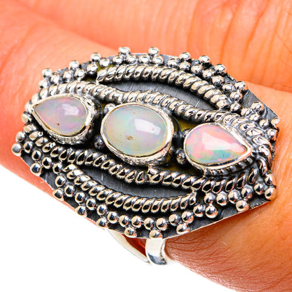 Ethiopian Opal Rings handcrafted by Ana Silver Co - RING81164