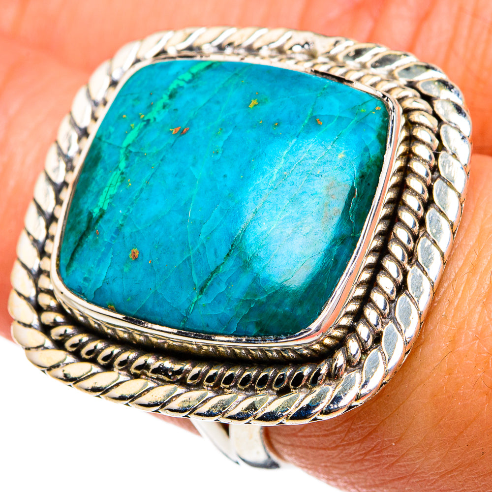 Chrysocolla Rings handcrafted by Ana Silver Co - RING81167