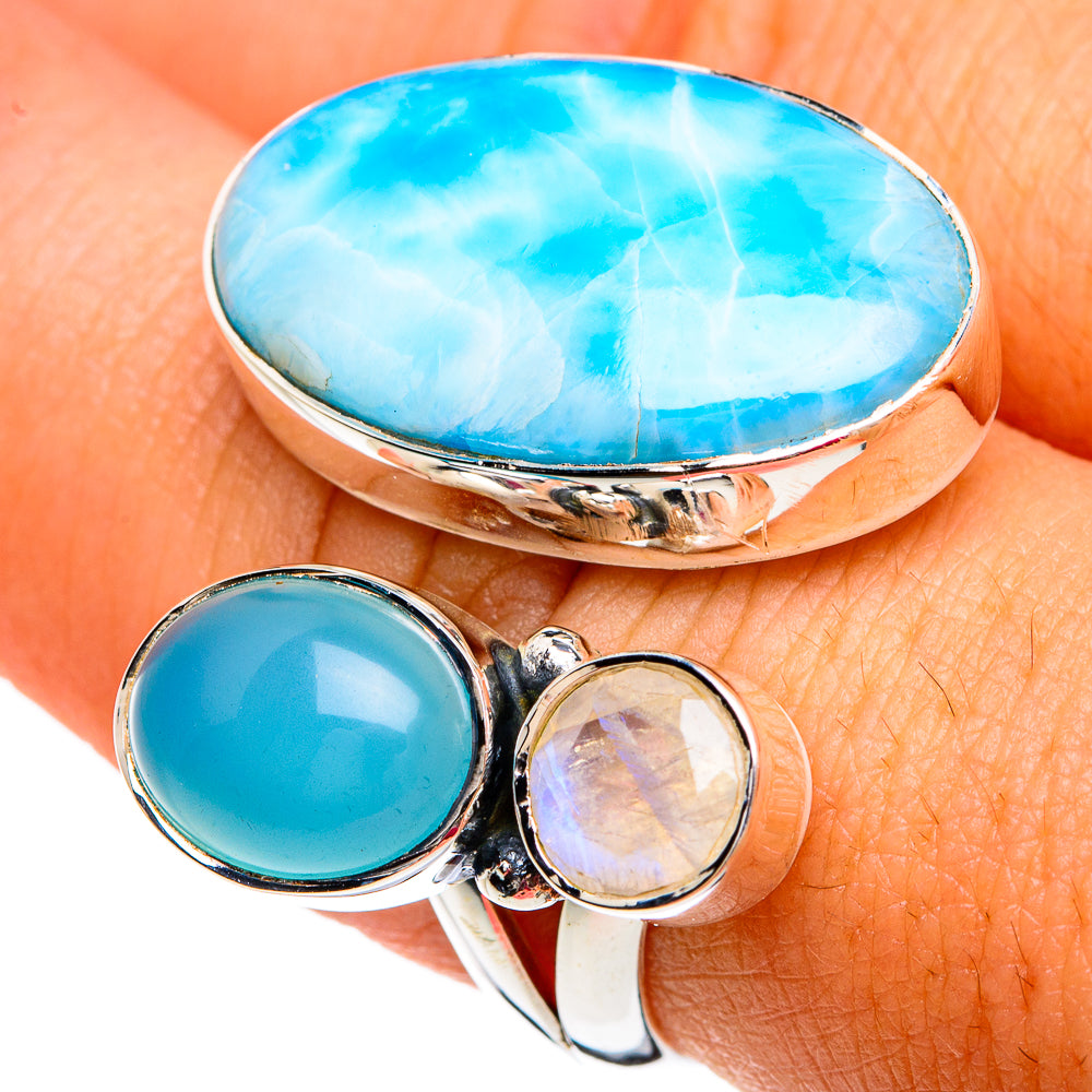 Larimar Rings handcrafted by Ana Silver Co - RING81169