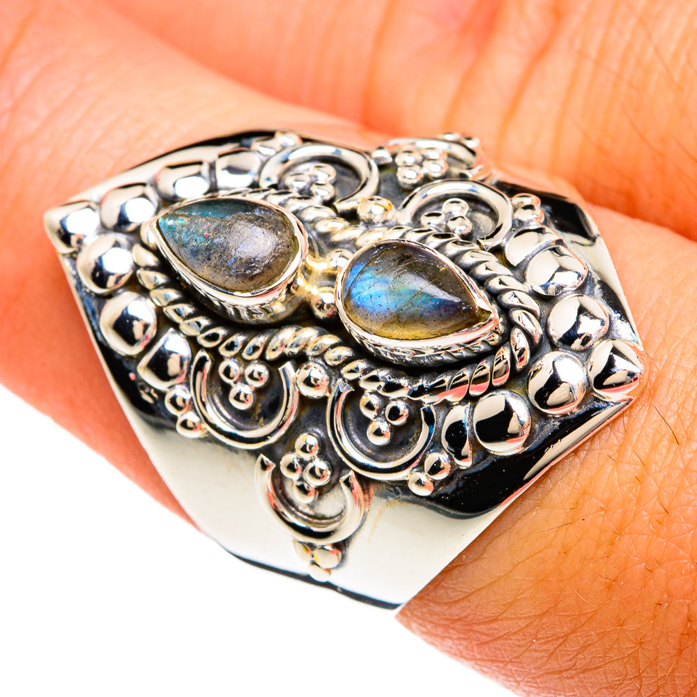 Labradorite Rings handcrafted by Ana Silver Co - RING81171