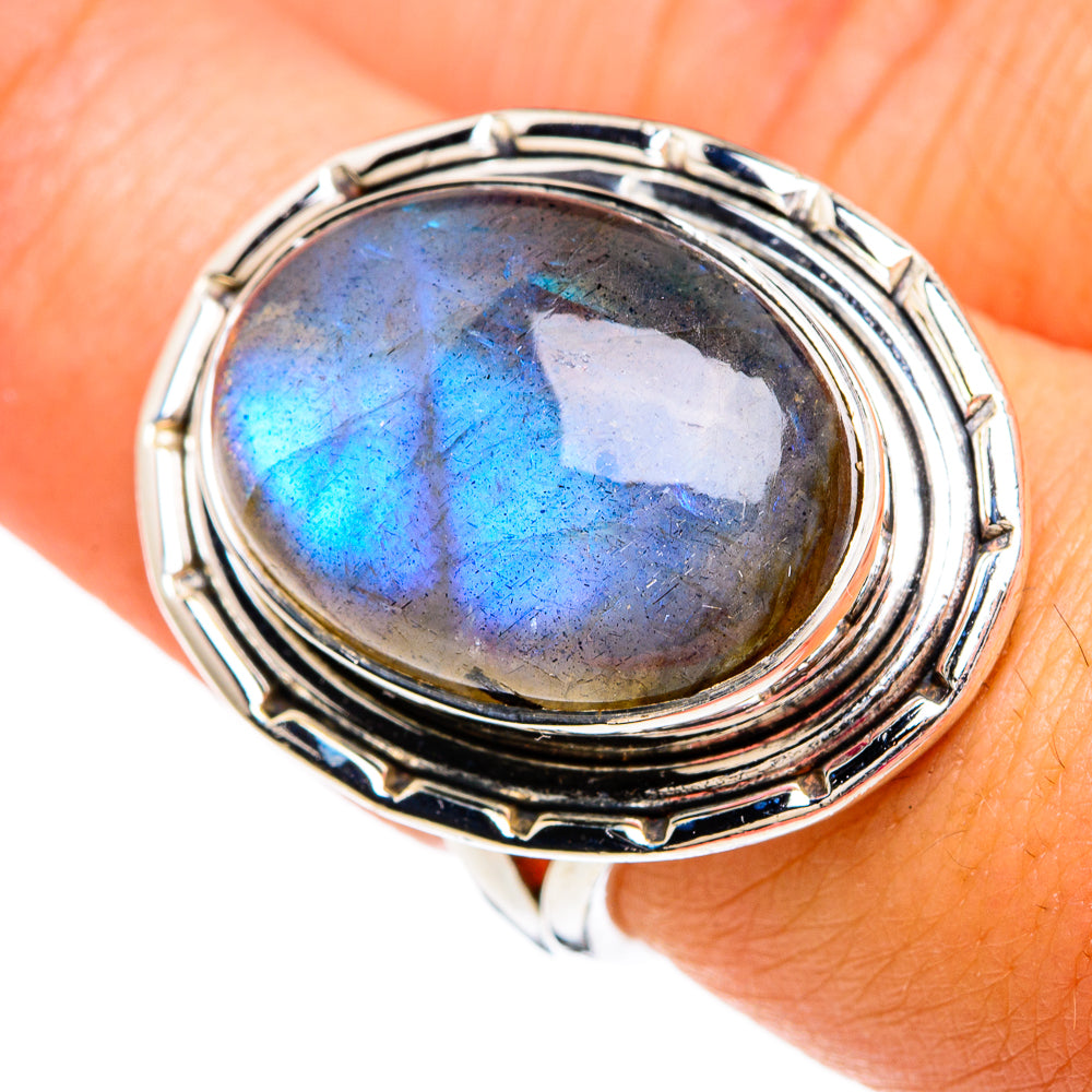 Labradorite Rings handcrafted by Ana Silver Co - RING81176