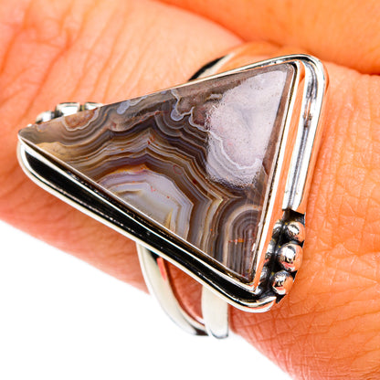 Botswana Agate Rings handcrafted by Ana Silver Co - RING81184