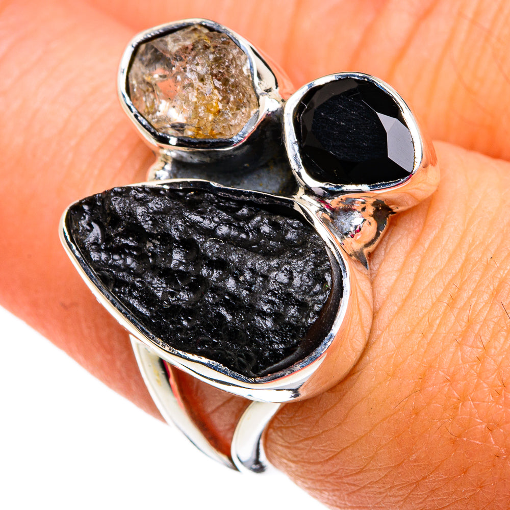 Tektite Rings handcrafted by Ana Silver Co - RING81193