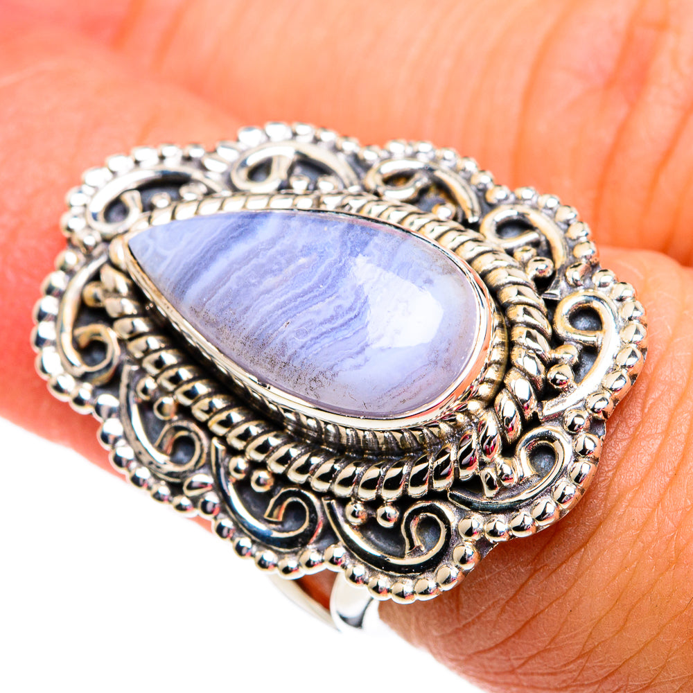 Rainbow Moonstone Rings handcrafted by Ana Silver Co - RING81197