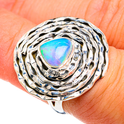 Ethiopian Opal Rings handcrafted by Ana Silver Co - RING81201