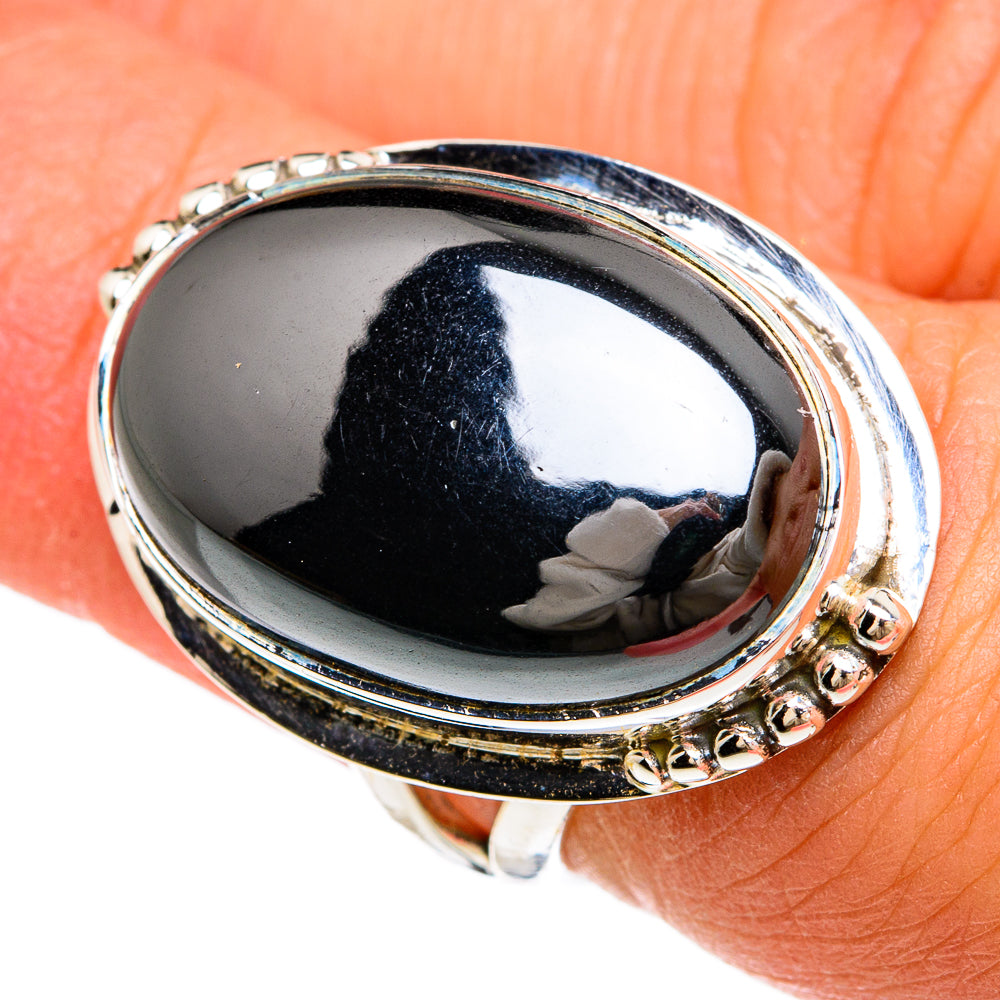 Hematite Rings handcrafted by Ana Silver Co - RING81203