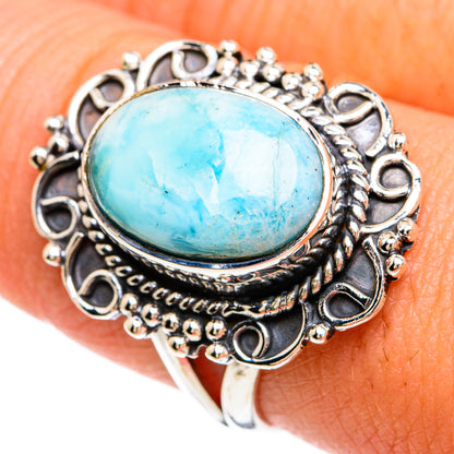 Larimar Rings handcrafted by Ana Silver Co - RING81209