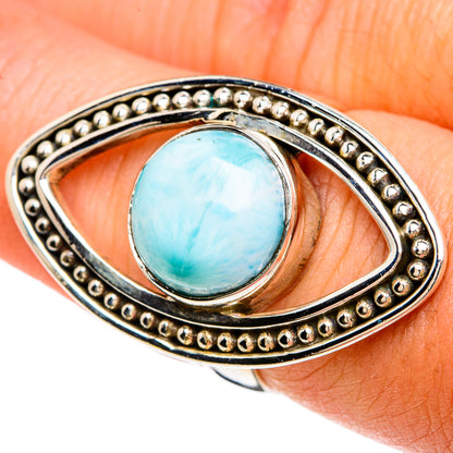 Larimar Rings handcrafted by Ana Silver Co - RING81214