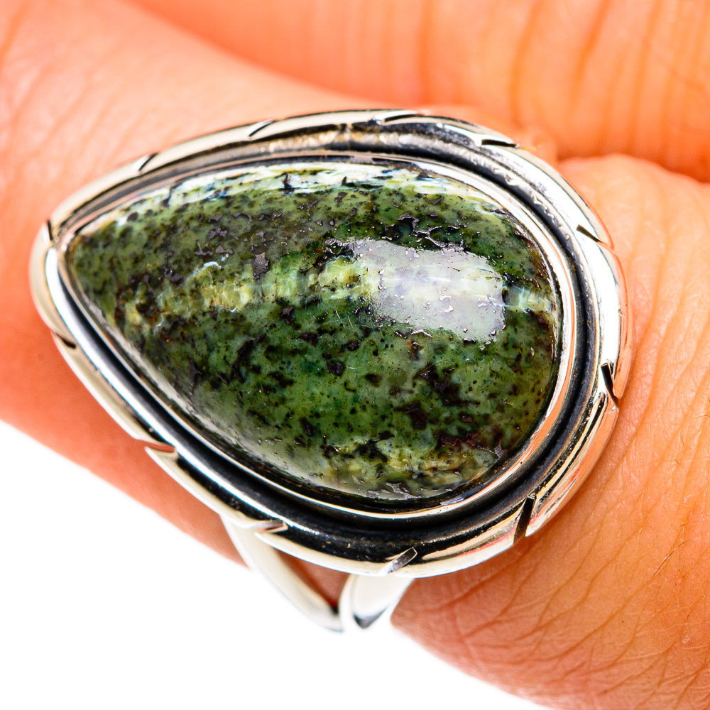 Lizard Jasper Rings handcrafted by Ana Silver Co - RING81216