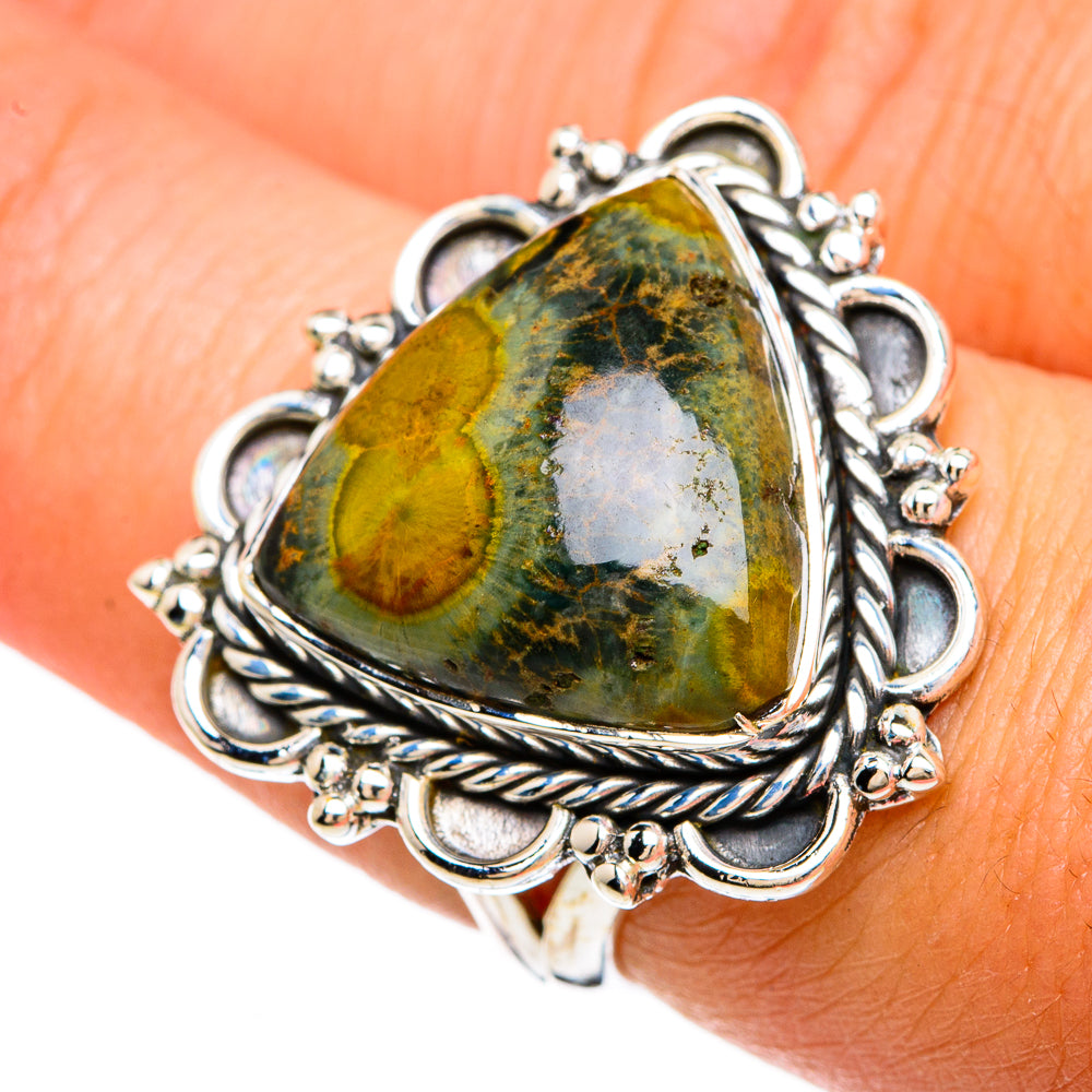Ocean Jasper Rings handcrafted by Ana Silver Co - RING81219