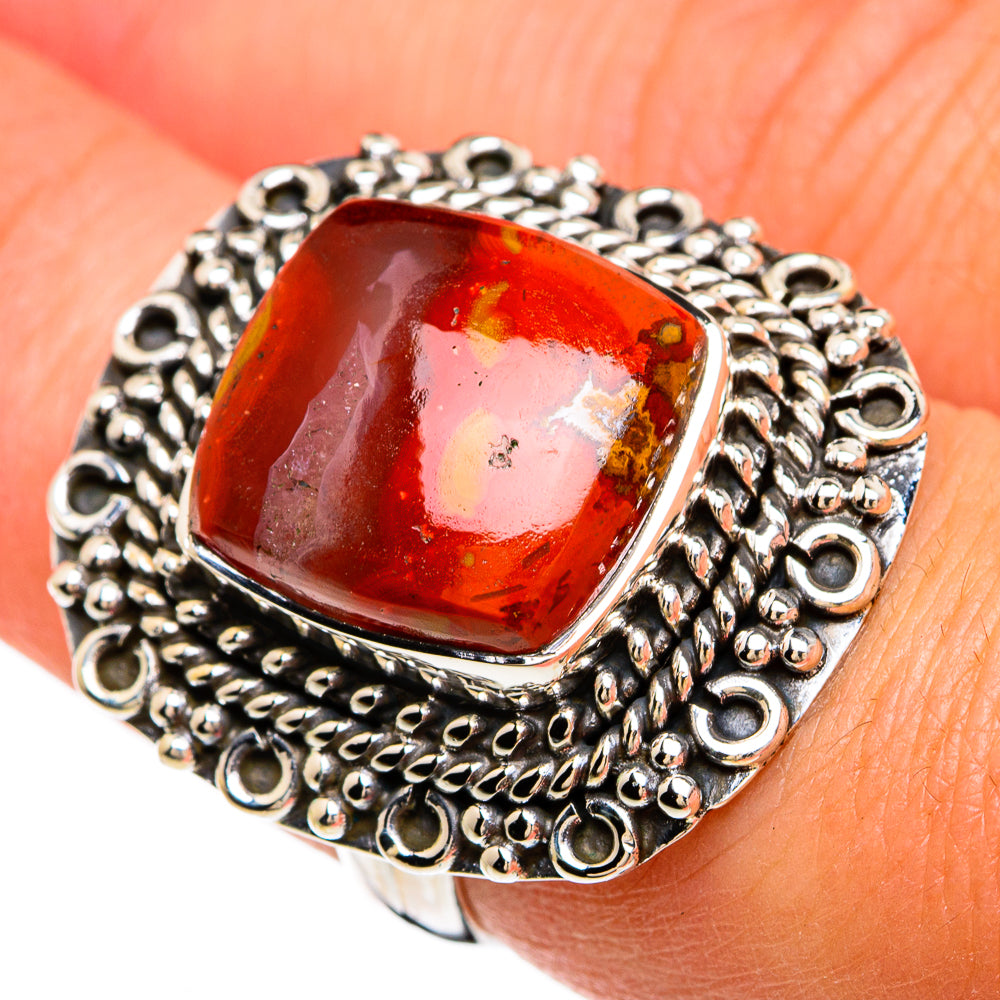 Moroccan Agate Rings handcrafted by Ana Silver Co - RING81220