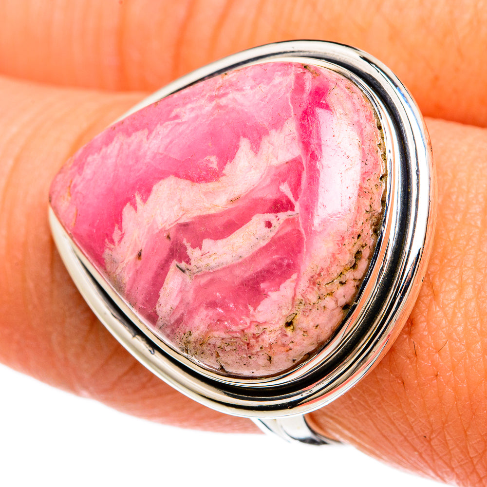 Rhodochrosite Rings handcrafted by Ana Silver Co - RING81225